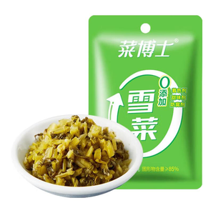 菜博士清爽不辣0添加榨菜60g无防腐剂轻盐榨菜丝下饭菜咸菜佐餐小菜 0添加雪菜70g*3+清爽榨菜60g*3