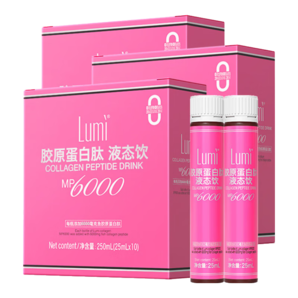 Lumi MP6000小红瓶胶原蛋白肽弹性小分子肽液态饮 30瓶