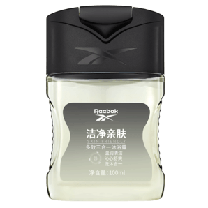 REEBOK锐步 男士沐浴露洗发水洗面奶三效合一  洁净亲肤100ml