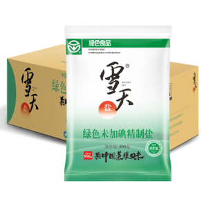 雪天盐 未加碘精制盐 400g*50袋 食用盐 调味品家用盐炒菜