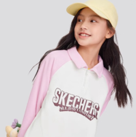 SKECHERS 斯凯奇 春秋女大童套头休闲卫衣（2色可选）