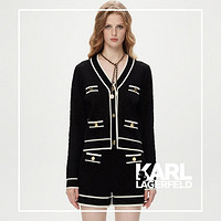 KARL LAGERFELD 女士双K提花针织外套 1K2D50208622001