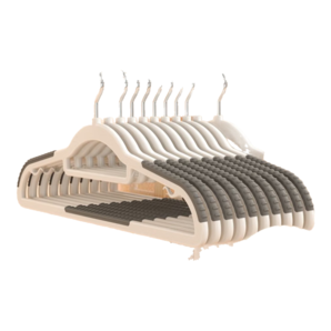向泽衣架宿舍用学生防滑无痕衣架家用挂衣阳台植绒衣撑子宽肩护衣架 双卫防滑无痕【静谧灰】 20只