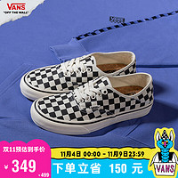 VANS 范斯 Authentic VR3 SF黑白棋盘格帆布鞋