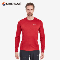 MONTANE 盟泰恩DART LONG SLEEVE 户外速干衣男透气徒步爬山越野跑 内搭 ACER RED 桃心红 M