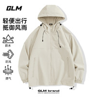 GLM 冲锋衣外连帽上装男士