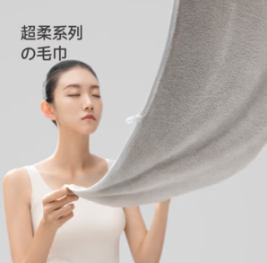 Z towel 最生活 经典毛巾加超柔系列巾 超柔灰色+经典浅灰共 2条