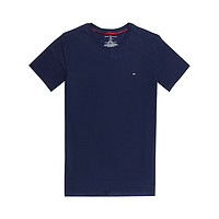 TOMMY HILFIGER 男士圆领短袖T恤 09T3139 藏蓝色