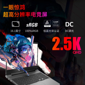 PLUS会员！OMEN 暗影精灵 乐享版 16.1英寸游戏本（i7-14650HX、RTX 4060 8G、16GB、512GB、2.5K）