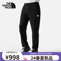 THE NORTH FACE 北面 速干长裤户外运动男款柔软舒适吸湿透气24春夏|89TG JK3/黑色 M/170