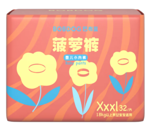 BoBDoG 巴布豆 菠萝系列 拉拉裤 XXXL32片