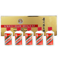 MOUTAI 茅台 飞天 53度 酱香型白酒 50ml*5瓶